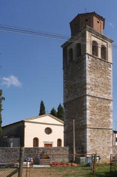 Chiesa di San Martino Vescovo  - esterno _ vista laterale con torre campanaria